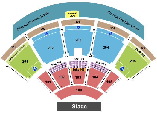 Talking Stick Resort Amphitheatre Santana Seating Chart